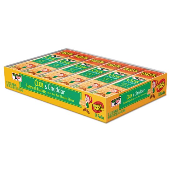 Picture of Keebler® Sandwich Cracker, Club & Cheddar, 8 Cracker Snack Pack, 12/Box
