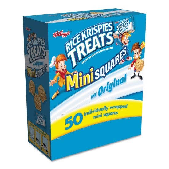 Picture of Kellogg's® Rice Krispies Treats, Mini Squares, 0.39 oz, 50/Box
