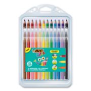 Picture of KIDS COLORING COMBO PACK IN DURABLE CASE, 12 EACH: COLORED PENCILS, CRAYONS, MAR