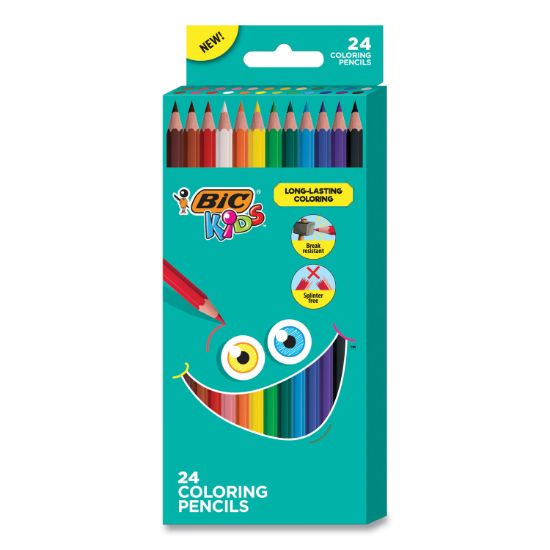 Picture of KIDS COLORING PENCILS, 0.7 MM, HB2 (#2), ASSORTED LEAD, ASSORTED BARREL COLORS,