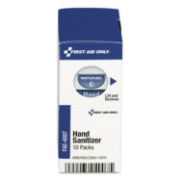 Picture of First Aid Only™ Hand Sanitizer Packets for SmartCompliance First Aid Kits, Clean, 0.9 g, 10/Box