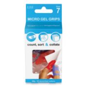 Picture of LEE Tippi Micro-Gel Fingertip Grips, Size 7, Medium, Assorted, 10/Pack