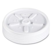 Picture of PLASTIC LIDS FOR FOAM CUPS, BOWLS AND CONTAINERS, VENTED, FITS 6-14 OZ, WHITE, 1