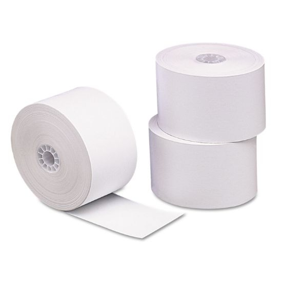Picture of PM Company® Single Ply Thermal Cash Register/POS Rolls, 1 3/4" x 230 ft., White, 10/Pk