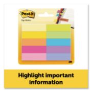 Picture of Post-It Page Markers .5"X1.75" 10/Pkg Assorted Bright