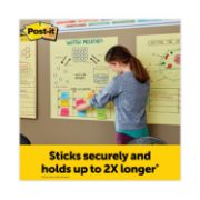 Picture of Post-it® Easel Pads Self Stick Easel Pads, Ruled, 25 x 30, Yellow, 2 30 Sheet Pads/Carton