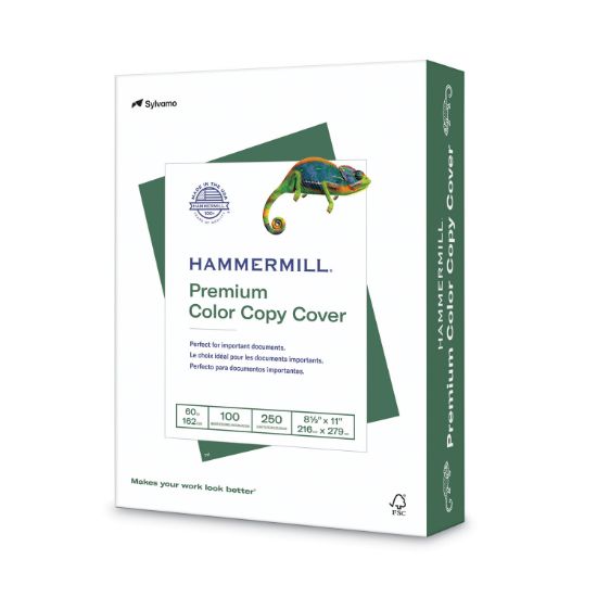 Picture of Hammermill® Copier Digital Cover Stock, 60 lbs., 8 1/2 x 11, Photo White, 250 Sheets