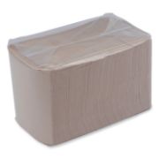 Picture of Boardwalk® Beverage Napkins, 1-Ply, 9.5" x 9.5", Kraft, 500/Pack, 8 Packs/Carton