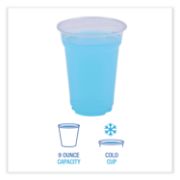 Picture of Boardwalk® Clear Plastic Cold Cups, 9 oz, PET, 1000/Carton