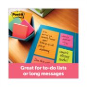 Picture of Post-it® Notes Original Pads in Cape Town Colors, Lined, 4 x 6, 100-Sheet, 3/Pack