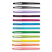 Picture of Paper Mate® Point Guard Flair Bullet Point Stick Pen, Assorted Colors, .7mm, 12/Set