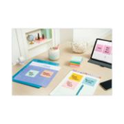 Picture of Post-it® Pop-up Notes Original Pop-up Refill, 3 x 3, Assorted Marseille Colors, 100-Sheet, 12/Pack