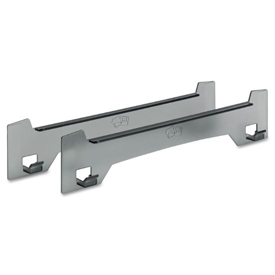 Picture of Post-it® Wall Easel, Adhesive Mount, Plastic, Smoke, 2/Pack