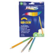 Picture of Prang® Duo-Color Colored Pencil Sets, 3 mm, 2B (#1), Assorted Lead/Barrel Colors, 18/Pack