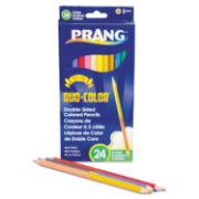 Picture of Prang® Duo-Color Colored Pencil Sets, 3 mm, 2B (#1), Assorted Lead/Barrel Colors, Dozen