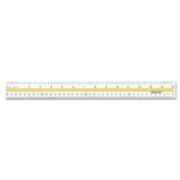 Picture of Westcott® Acrylic Data Highlight Reading Ruler With Tinted Guide, 15" Clear