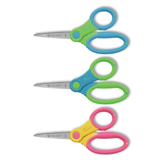 Picture of Westcott® Soft Handle Kids Scissors with Antimicrobial Protection, 5" Pointed