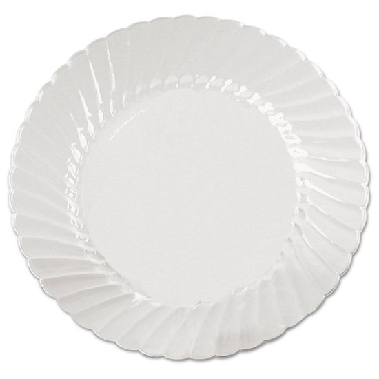 Picture of WNA Classicware Plates, Plastic, 9 in, Clear, 18/Bag, 10 Bag/Carton