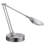 Picture of Alera® Adjustable LED Task Lamp with USB Port, 11"w x 6.25"d x 26"h, Brushed Nickel