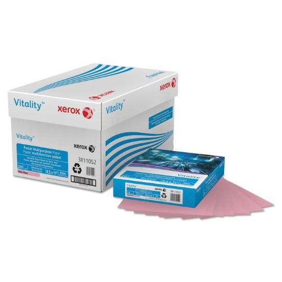 Picture of Xerox® Vitality Pastel Multipurpose Paper, 8 1/2 x 11, Pink, 500 Sheets/RM