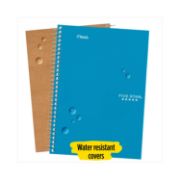 Picture of Five Star® Wirebound 2-Subject Notebook, College Rule, 9 1/2 x 6, 100 Sheets, Assorted