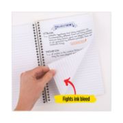 Picture of Five Star® Wirebound 2-Subject Notebook, College Rule, 9 1/2 x 6, 100 Sheets, Assorted