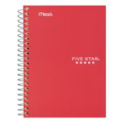 Picture of Five Star® Wirebound 2-Subject Notebook, College Rule, 9 1/2 x 6, 100 Sheets, Assorted