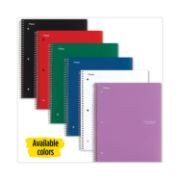 Picture of Five Star® Wirebound 3-Subject Notebook, College Rule, 11 x 8 1/2, 150 Sheets, Assorted