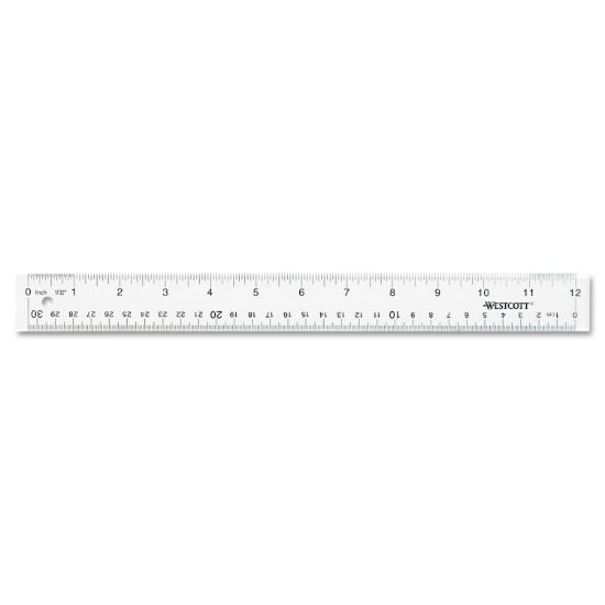 Picture of Westcott® See Through Acrylic Ruler, 12", Clear