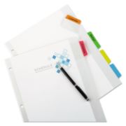 Picture of White Moveable Tab Dividers 5/Pkg Assorted