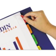 Picture of White Moveable Tab Dividers 5/Pkg Assorted