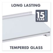 Picture of Quartet® Glass Dry Erase Desktop Computer Pad, 18 x 6, White