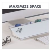 Picture of Quartet® Glass Dry Erase Desktop Computer Pad, 18 x 6, White
