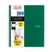 Picture of Five Star® Wirebound 3-Subject Notebook, College Rule, 11 x 8 1/2, 150 Sheets, Assorted