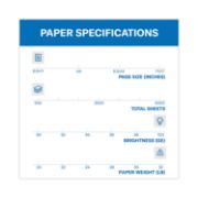 Picture of Hammermill® Copy Paper, 100 Brightness, 32lb, 8-1/2 x 11, Photo White, 500/Ream