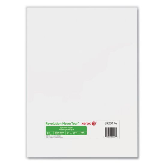 Picture of Xerox® Revolution NeverTear, 98 Bright, 5 mil, 11" x 17", White, 100/Pack