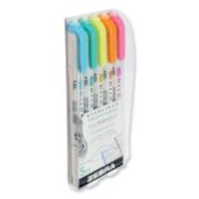 Picture of Zebra® Mildliner Double Ended Highlighter, Chisel/Bullet Tip, Assorted Colors, 5/Pack