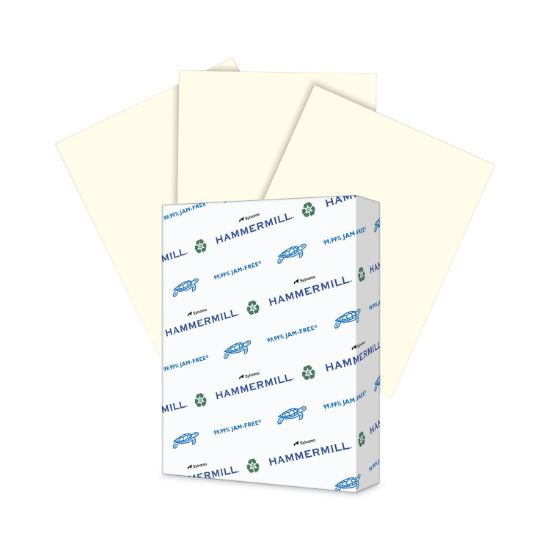 Picture of Hammermill® Recycled Colored Paper, 20lb, 8-1/2 x 11, Cream, 500 Sheets/Ream