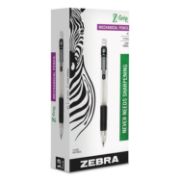 Picture of Zebra® Z-Grip Mechanical Pencil, HB, .5mm,Clear, Dozen