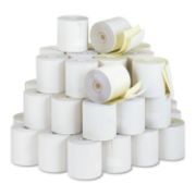 Picture of Paper Rolls, Two Ply Receipt Rolls, 3" x 90 ft, White/Canary , 50/Carton