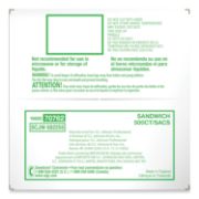 Picture of Ziploc® Resealable Sandwich Bags, 1.2mil, 6 1/2 x 6, Clear, 500/Box