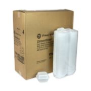 Picture of FOAM HINGED LID CONTAINERS, SINGLE TAB LOCK, 5.13 X 5.13 X 2.5, WHITE, 500/CARTO