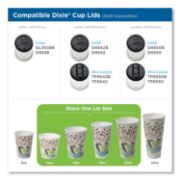 Picture of Dixie® Hot Cups, Paper, 16oz, Coffee Dreams Design, 500/Carton