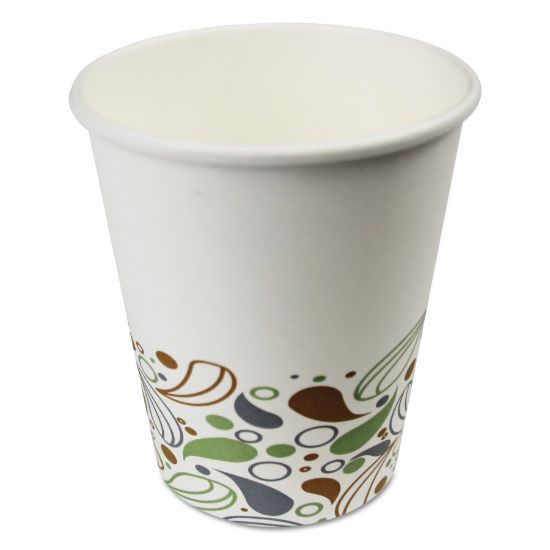 Picture of Boardwalk® Deerfield Printed Paper Hot Cups, 8 oz, White, 1000/Carton