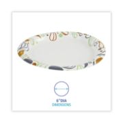 Picture of Boardwalk® Deerfield Printed Paper Plates, 6" Diameter, 50 Plates/Pack, 20 Packs/Carton