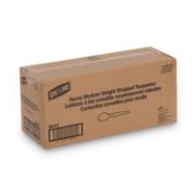 Picture of Dixie® Individually Wrapped Polystyrene Cutlery, Teaspoons, White, 1000/Carton