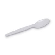Picture of Dixie® Individually Wrapped Polystyrene Cutlery, Teaspoons, White, 1000/Carton