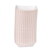 Picture of Dixie® Kant Leek Polycoated Paper Food Tray, 4 7/10 x 1 3/5 x 6 1/4, Red Plaid, 1000/CT