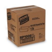 Picture of Dixie® Kant Leek Polycoated Paper Food Tray, 4 7/10 x 1 3/5 x 6 1/4, Red Plaid, 1000/CT