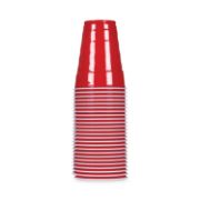 Picture of Hefty® Easy Grip Disposable Plastic Party Cups, 18 oz, Red, 50/Pack, 12 Packs/Carton